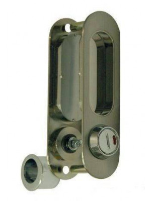Ручка для раздвижной двери A-K01/02-V2HH, с заверткой, никель