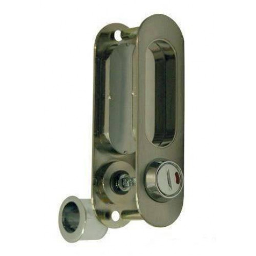 Ручка для раздвижной двери A-K01/02-V2HH, с заверткой, никель