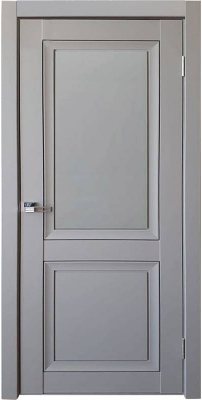 Межкомнатная дверь Decanto 1 barhat grey с черной вставкой ПГ