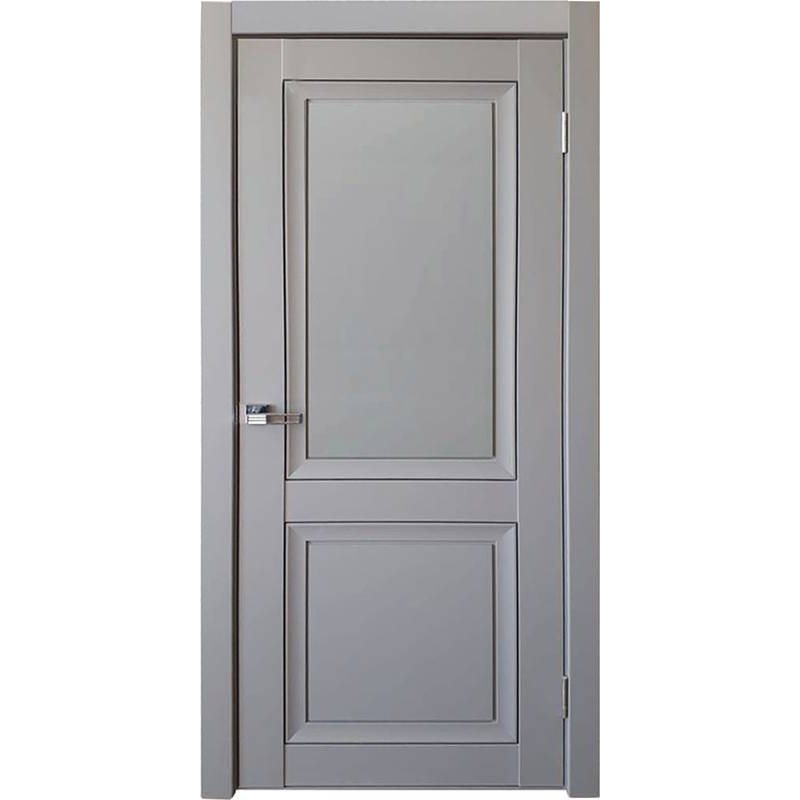 Межкомнатная дверь Decanto 1 barhat grey с черной вставкой ПГ