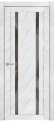 Межкомнатная дверь UniLine Loft 30006/1 монте белый, стекло серое зеркало