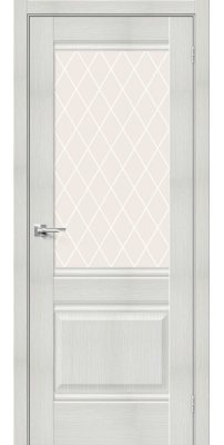 Межкомнатная дверь Прима-3 bianco veralinga/white crystal