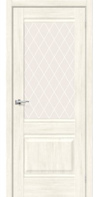 Межкомнатная дверь Прима-3 nordic oak/white crystal