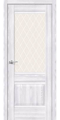 Межкомнатная дверь Прима-3 riviera ice/white crystal