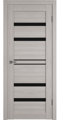 Межкомнатная дверь Atum Pro 26 stone oak, стекло black gloss