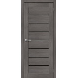 Межкомнатная дверь Браво-22 grey melinga/black shine