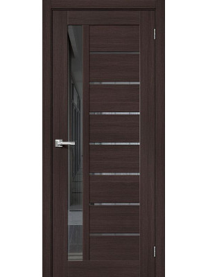 Межкомнатная дверь Браво-27 wenge melinga/mirox grey