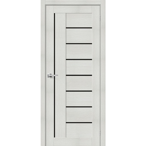 Межкомнатная дверь Браво-29 bianco melinga/black shine