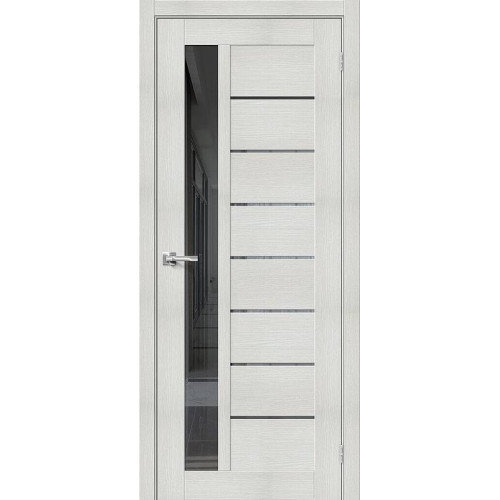 Межкомнатная дверь Браво-27 bianco melinga/mirox grey