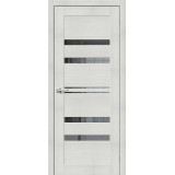 Межкомнатная дверь Браво-30 bianco melinga/mirox grey