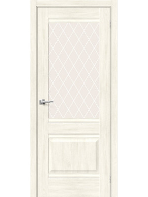 Межкомнатная дверь Прима-3 nordic oak/white crystal
