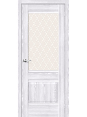 Межкомнатная дверь Прима-3 riviera ice/white crystal