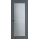 Межкомнатная дверь ПСЦ-55 графит ст. Moru Optiwhite