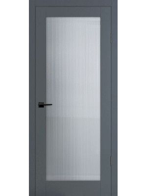 Межкомнатная дверь ПСЦ-55 графит ст. Moru Optiwhite