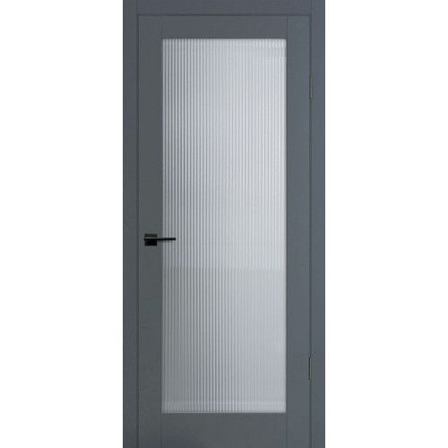Межкомнатная дверь ПСЦ-55 графит ст. Moru Optiwhite
