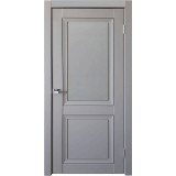 Межкомнатная дверь Decanto 1 barhat grey с черной вставкой ПГ