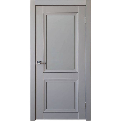 Межкомнатная дверь Decanto 1 barhat grey с черной вставкой ПГ
