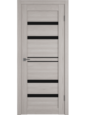 Межкомнатная дверь Atum Pro 26 stone oak, стекло black gloss