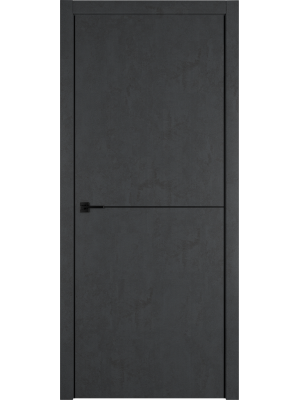 Межкомнатная дверь Urban 1 jet loft/black mould, врезка под замок