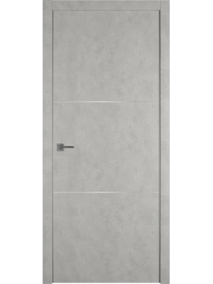 Межкомнатная дверь Urban 2 antic loft/silver mould, врезка под замок