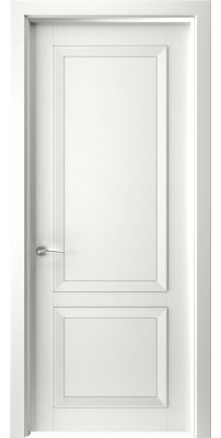 Межкомнатная дверь Авангард 2 эмаль белая (RAL 9003) ПГ