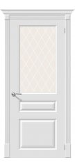 Межкомнатная дверь Скинни-15.1 whitey/white crystal