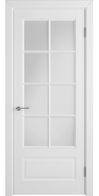 Межкомнатная дверь ГЛАНТА Ett (87) белая эмаль ПO