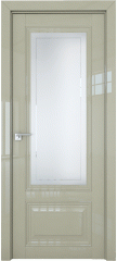 Межкомнатная дверь 2.103L галька люкс, стекло гравировка 4