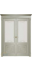 Двустворчатая дверь Florence 62002, серена светло-серый ПO