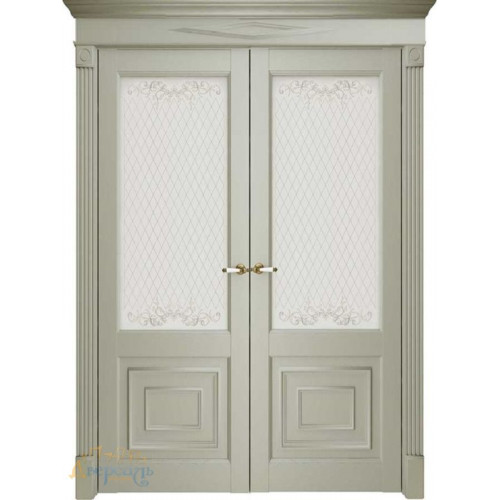 Двустворчатая дверь Florence 62002, серена светло-серый ПO