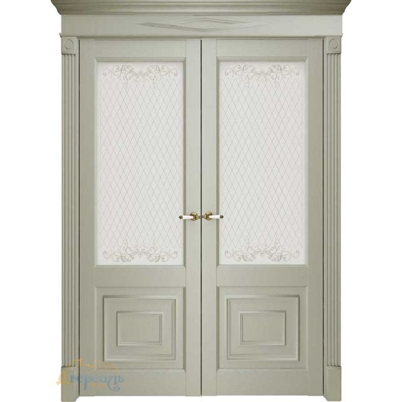Двустворчатая дверь Florence 62002, серена светло-серый ПO