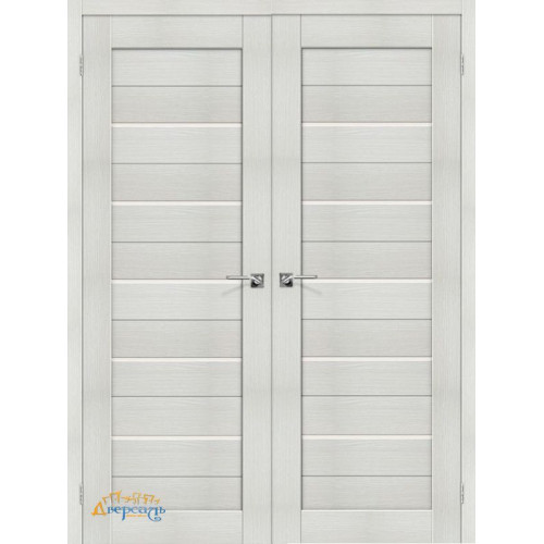 Двустворчатая дверь Браво-22 bianco melinga
