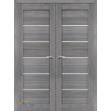 Двустворчатая дверь Браво-22 grey melinga