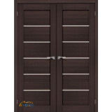 Двустворчатая дверь Браво-22 wenge melinga