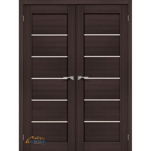 Двустворчатая дверь Браво-22 wenge melinga