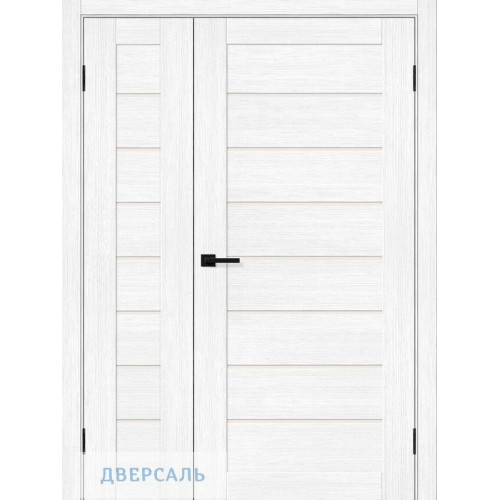 Неравнопольная дверь Браво 22 snow melinga