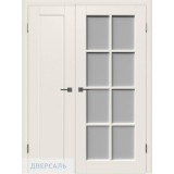 Неравнопольная дверь ПОРТА (20) Ivory ПГ/ПО