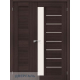 Неравнопольная дверь Браво 21/27 wenge melinga