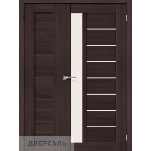 Неравнопольная дверь Браво 21/27 wenge melinga