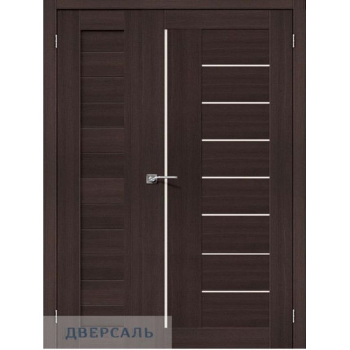 Неравнопольная дверь Браво 21/29 wenge melinga