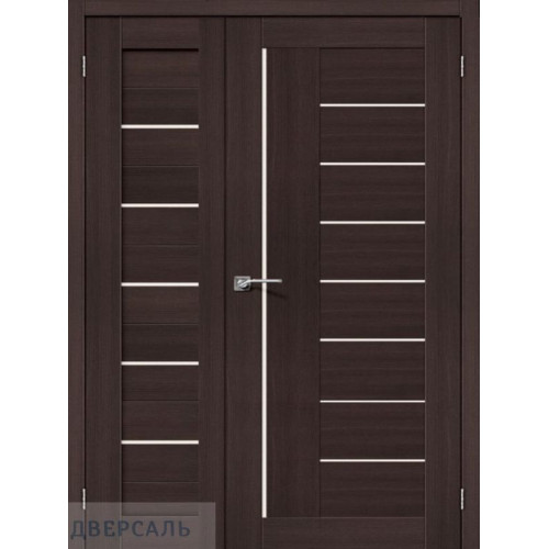 Неравнопольная дверь Браво 22/29 wenge melinga