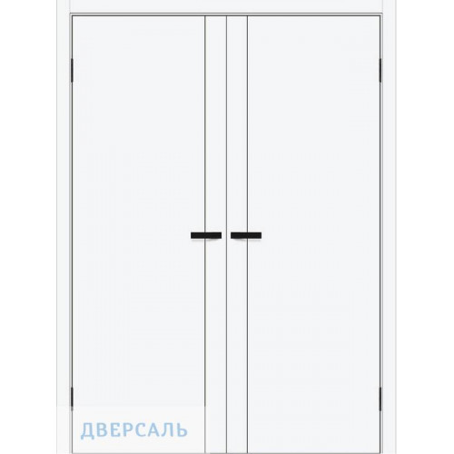Двустворчатая дверь Браво-0.10 white silk