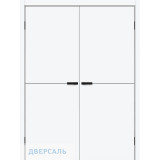 Двустворчатая дверь Браво-0.21 white silk
