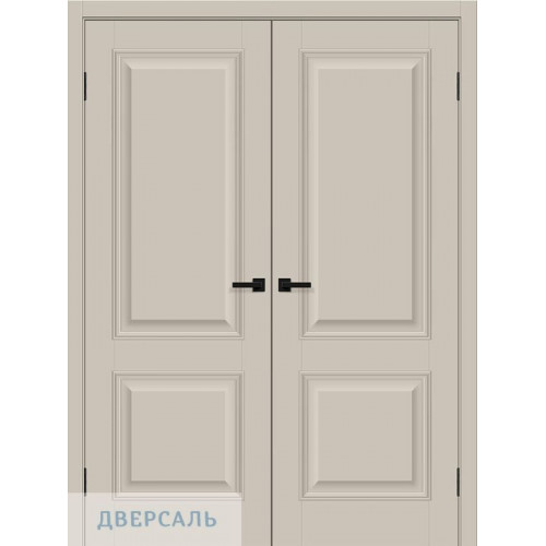 Двустворчатая дверь Классик-12 cream silk