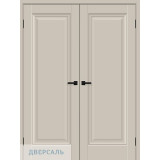 Двустворчатая дверь Прима-0 cream silk