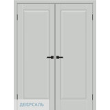 Двустворчатая дверь Прима-10 grey silk