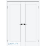 Двустворчатая дверь Прима-10 white silk