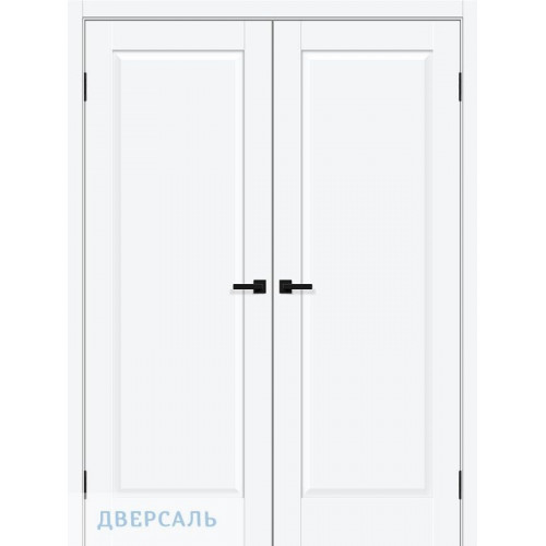 Двустворчатая дверь Прима-10 white silk