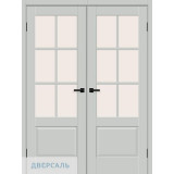Двустворчатая дверь Прима-13.0.1 grey silk ст. magic fog