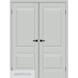Двустворчатая дверь Прима-2 grey silk